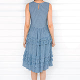 Tallulah Dress in sweet gingham blue