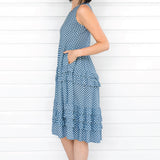 Tallulah Dress in sweet gingham blue