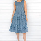Tallulah Dress in sweet gingham blue