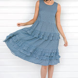Tallulah Dress in sweet gingham blue