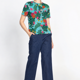 Holiday Tee in flamingo fun