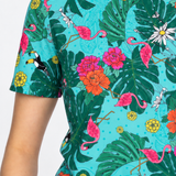 Holiday Tee in flamingo fun