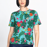 Holiday Tee in flamingo fun
