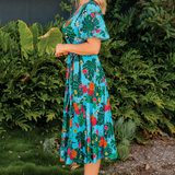 Arabella Dress in flamingo fun