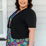 Tuxedo Cardie short sleeve in black
