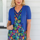 Tuxedo Cardie short sleeve in blue