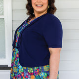 Tuxedo Cardie short sleeve in navy