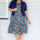 Tuxedo Cardie short sleeve in navy