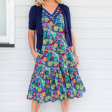 Tuxedo Cardie short sleeve in navy