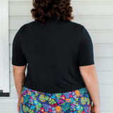 Tuxedo Cardie short sleeve in black