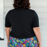 Tuxedo Cardie short sleeve in black
