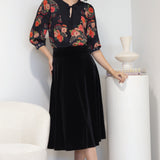 Zoe Blouse in now or never black