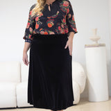 Zoe Blouse in now or never black