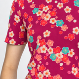 Holiday Tee in cherry blossom plum