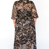 Victoria Dress in black diamond