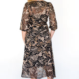 Victoria Dress in black diamond