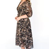 Victoria Dress in black diamond