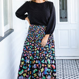 Violet Top in black