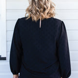 Violet Top in black