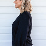 Violet Top in black
