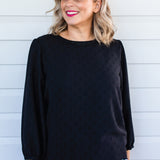 Violet Top in black