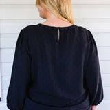 Violet Top in black