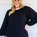 Violet Top in black