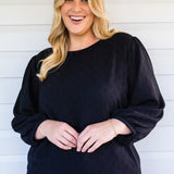 Violet Top in black