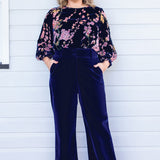Bianca Pant in midnight velvet