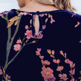 Violet Top in blossom blue