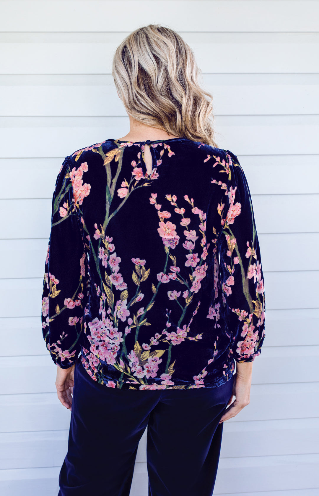 Violet Top in blossom blue