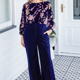 Bianca Pant in midnight velvet