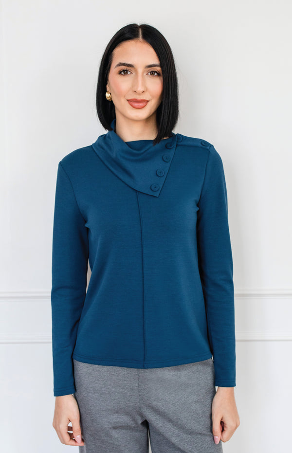 Weekend Ponte Top in petrol