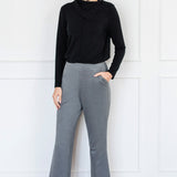Weekend Ponte Pant in marle grey