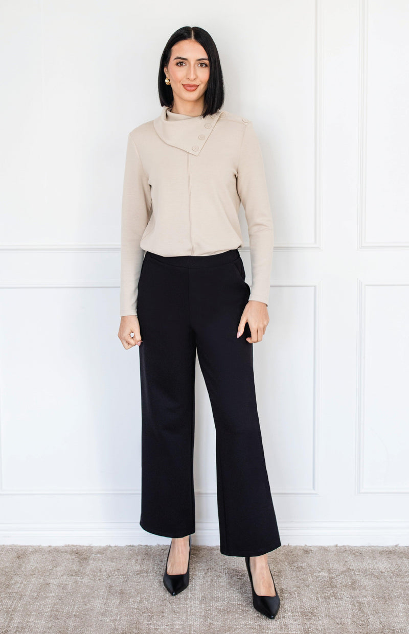 Weekend Ponte Pant in black