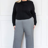 Weekend Ponte Pant in marle grey