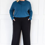 Weekend Ponte Pant in black