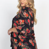 Zoe Blouse in now or never black