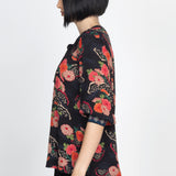 Zoe Blouse in now or never black