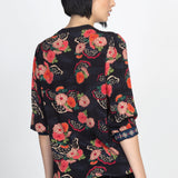 Zoe Blouse in now or never black