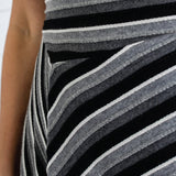 Zoe Dress in winter stripe