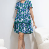 Maldives Mini Dress in a moment in time green