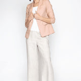 Lily Linen Blazer in blush