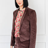 Cleo Cord Jacket in espresso