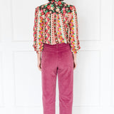 Cleo Cord Pant in rose