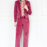 Cleo Cord Jacket in rose