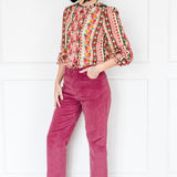 Cleo Cord Pant in rose