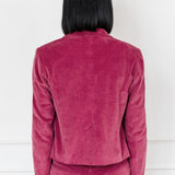 Cleo Cord Jacket in rose