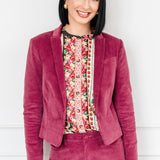 Cleo Cord Jacket in rose