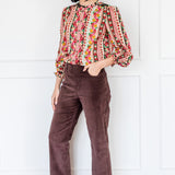 Cleo Cord Pant in espresso